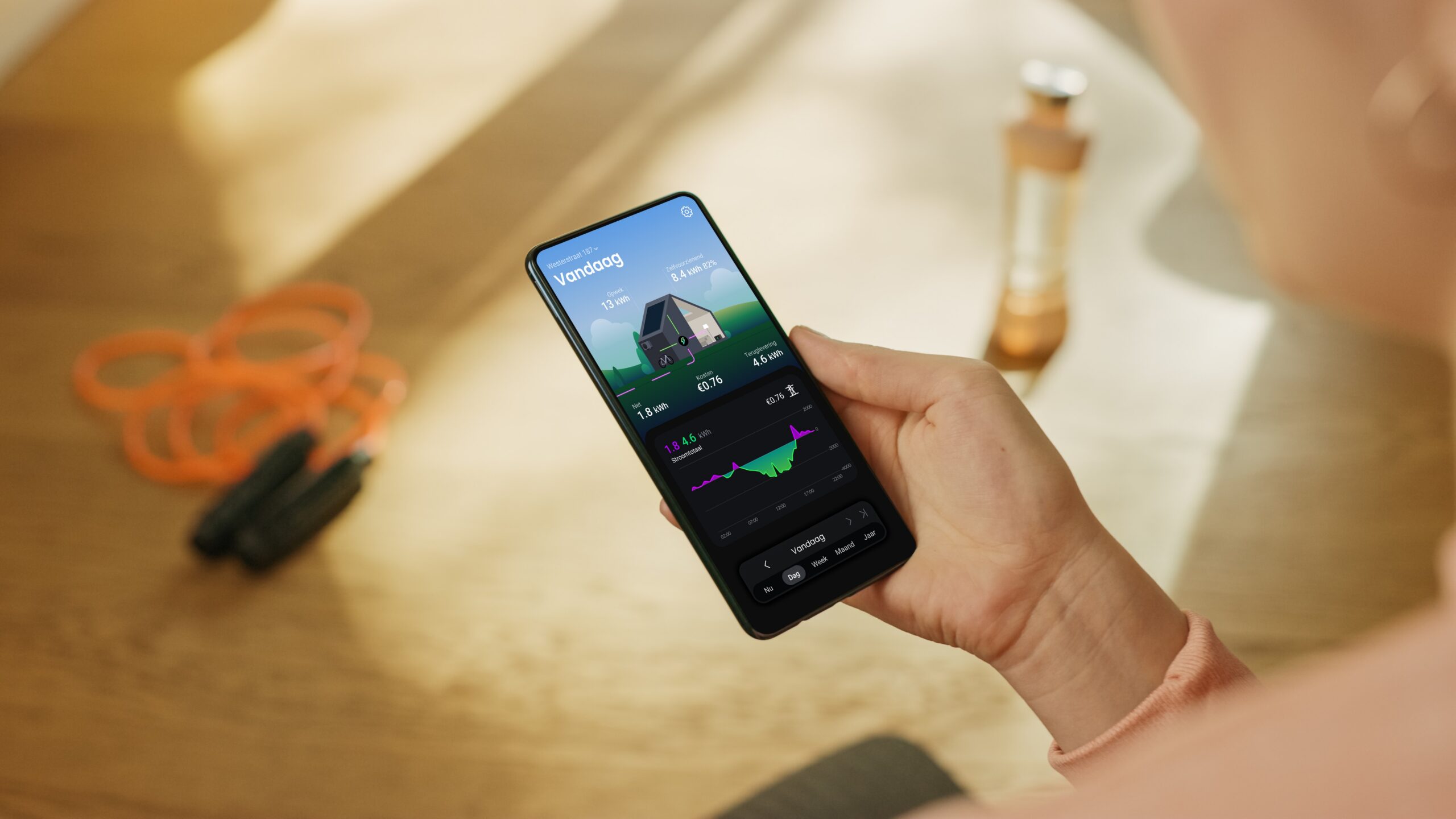 HomeWizard Wi-Fi P1 Meter Slimme Energiemeter — Live Energy App Inzicht